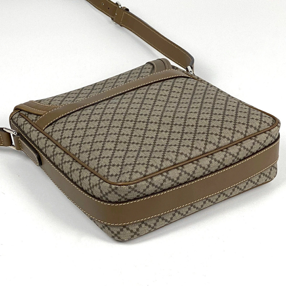 Gucci Shoulder Canvas Crossbody Bag Diamante Beige